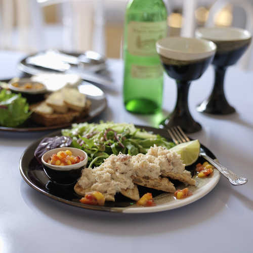 CaifÃ© na CaolÃ³ige at Louis Mulcahy Pottery - Crab Salad